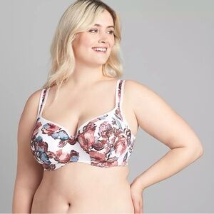 Lane Bryant Cacique Lightly Lined Balconette Bra Size 42DDD